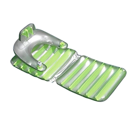 Pool Central 6.2ft. Inflatable Swimming Pool Folding Lounge Chair Float